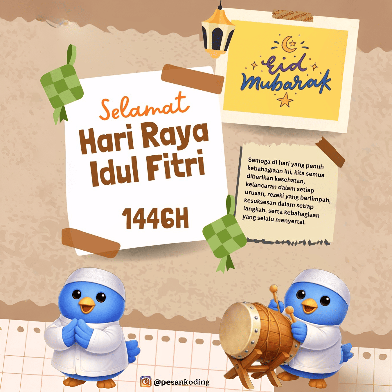 Selamat Hari Raya Idul Fitri 1446H Minal Aidzin Wal Faidzin